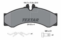 Textar Bremsbelagsatz, Scheibenbremse 2915301 FüR MERCEDES-BENZ VW
