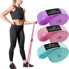 Long Resistance Bands for Working Out Women, Fabric Resistance Band, Stretch ...