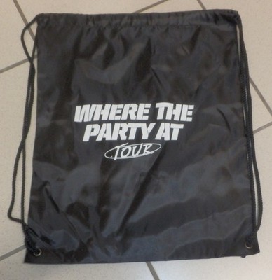 NELLY Where the Party At Tour Turnbeutel Gymn Bag schwarz Tasche NEU NEW***