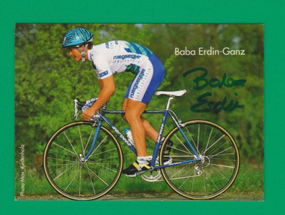 CYCLING cycling card BABA ERDIN GANZ team NEGSEGGER signed
