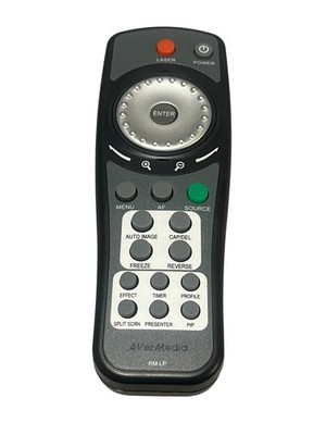 AVerMedia RM-KG OEM Original Replacement Remote Control Black Aver Tested 