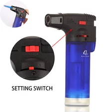 Galiner Torch Jet Flame Cigar Lighter Plastic Windproof Butane Gas Refillable