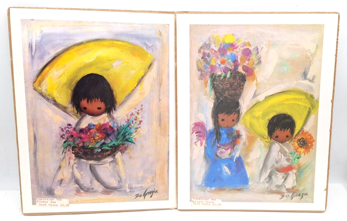 Vtg Signed Prints Ted DeGrazia 10
