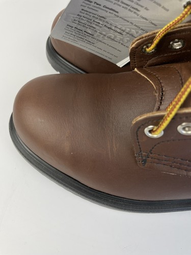 RED WING 2233 8" Safety Toe Supersole Brown Leather Work Boots Men’s Size 8 EE - Picture 4 of 17
