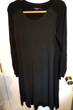 Eileen Fisher Black Sweater Dress Women's Size Medium Long Sleeve