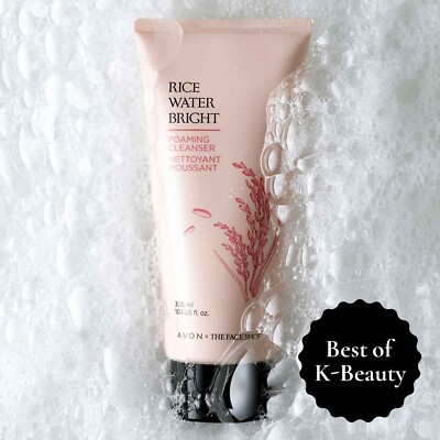 Avon THE FACE SHOP Rice Water Bright  FOAMING CLEANSER  10.1oz  ~ SEALED ~  FAST