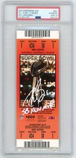 Drew Brees SIGNED Super Bowl 44 XLIV Ticket ORANGE PSA 10 Autograph SB XLIV MVP