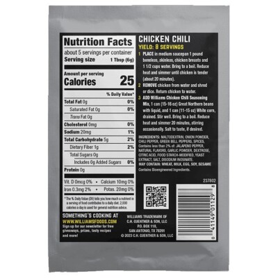 Williams Chicken Chili Seasoning