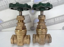 Lot of 2 - GRINNELL - FIG. 3050 1/2" Bronze Gate Valve, 150 SWP, 300 WOG (NEW)