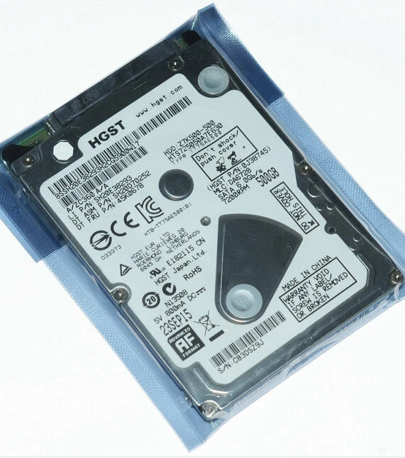 703267-001 Hitachi HTS725050A7E630 500GB 7200RPM 6.0GB/S 2.5 inch Hard Drive - Image 2 of 4
