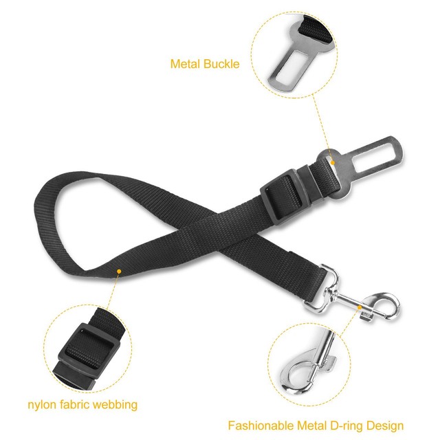 Large Dog Car Seat Belt Buckle For S/M/L Dogs Pet Adjustable Leash Safety 2Pcs eBay