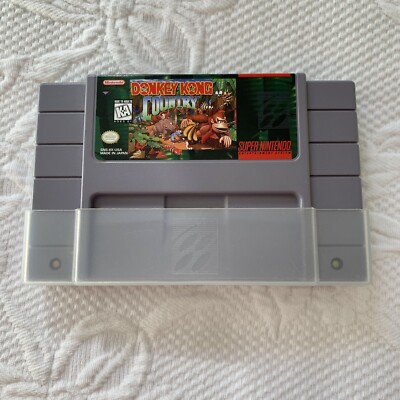 Donkey Kong Country Super Nintendo SNES Game Tested & Working 1991-92 Dust Cover