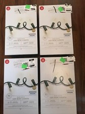 Lot of 4 --- Wondershop 60 LED Mini Christmas Warm White Lights Indoor Outdoor