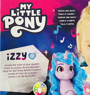 My Little Pony: Make Your Mark Toy See Your Sparkle Izzy Moonbow -- 8-Inch  Pony for Kids that Sings, Speaks, Lights Up - My Little Pony