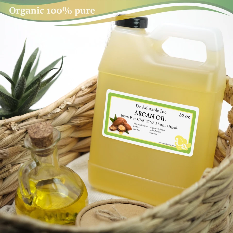 EXTRA VIRGIN ARGAN OIL UNREFINED ORGANIC COLD PRESSED PURE FROM 2 OZ UP TO GALLO - Image 2 of 4