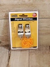 SIGNAL WHISTLE 2 PC Emergency Loud Survival Safety Sports Basketball Kayak Boat