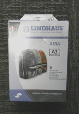 Genuine Lindhaus Aria A3 Vacuum Filter Sweeper Bags, 5 Bags per box, 031760019