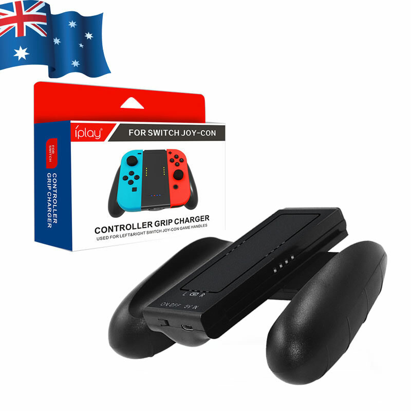 iPLAY Rechargeable Battery Grip Dock USB Charger For Nintendo