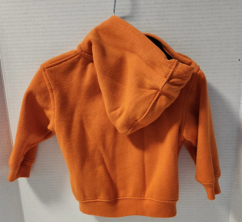 Philadelphia Flyers Reebok Orange Full Zip Hoodie Sweatshirt Size 12 Months - Image 3 of 4