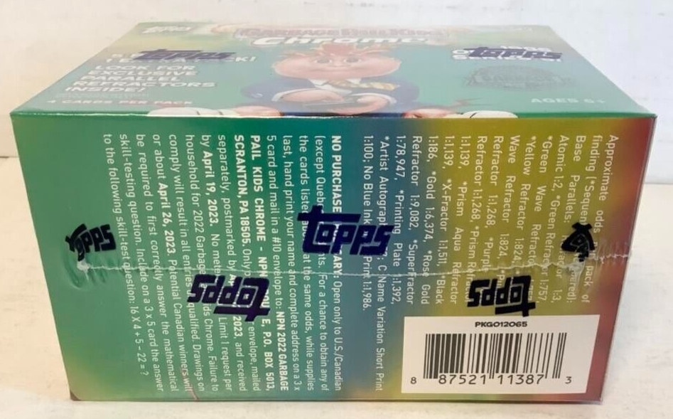 NEW 2022 Topps Garbage Pail Kids CHROME 5 Blaster Box 5th Series