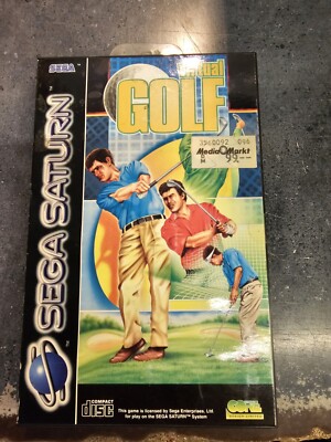 1996 Core Design SEGA SATURN Spiel VIRTUAL GOLF Pal CIB 3D Scottish Open Sports
