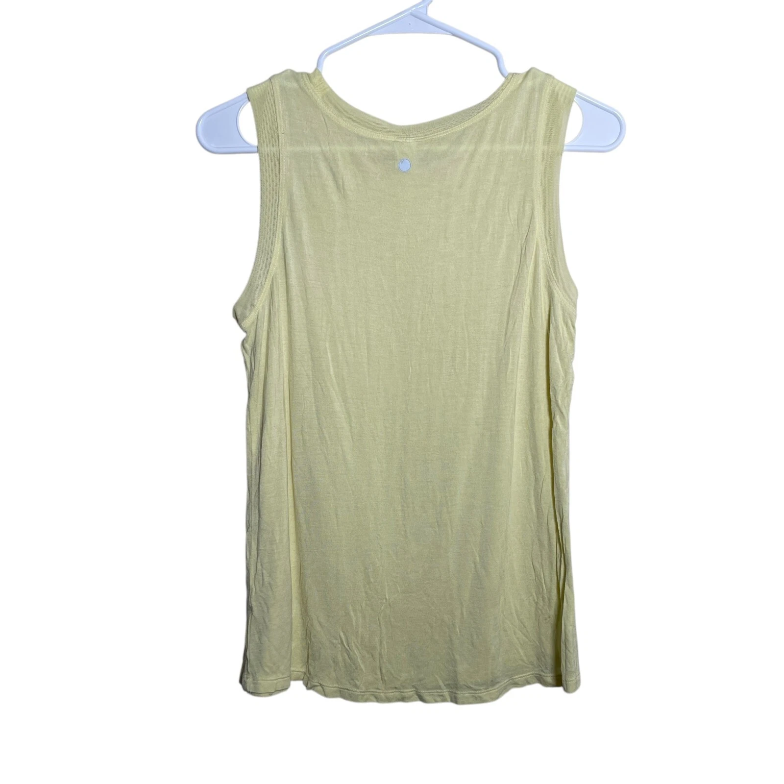 yogalicious crew neck solid athletic tee tank-top