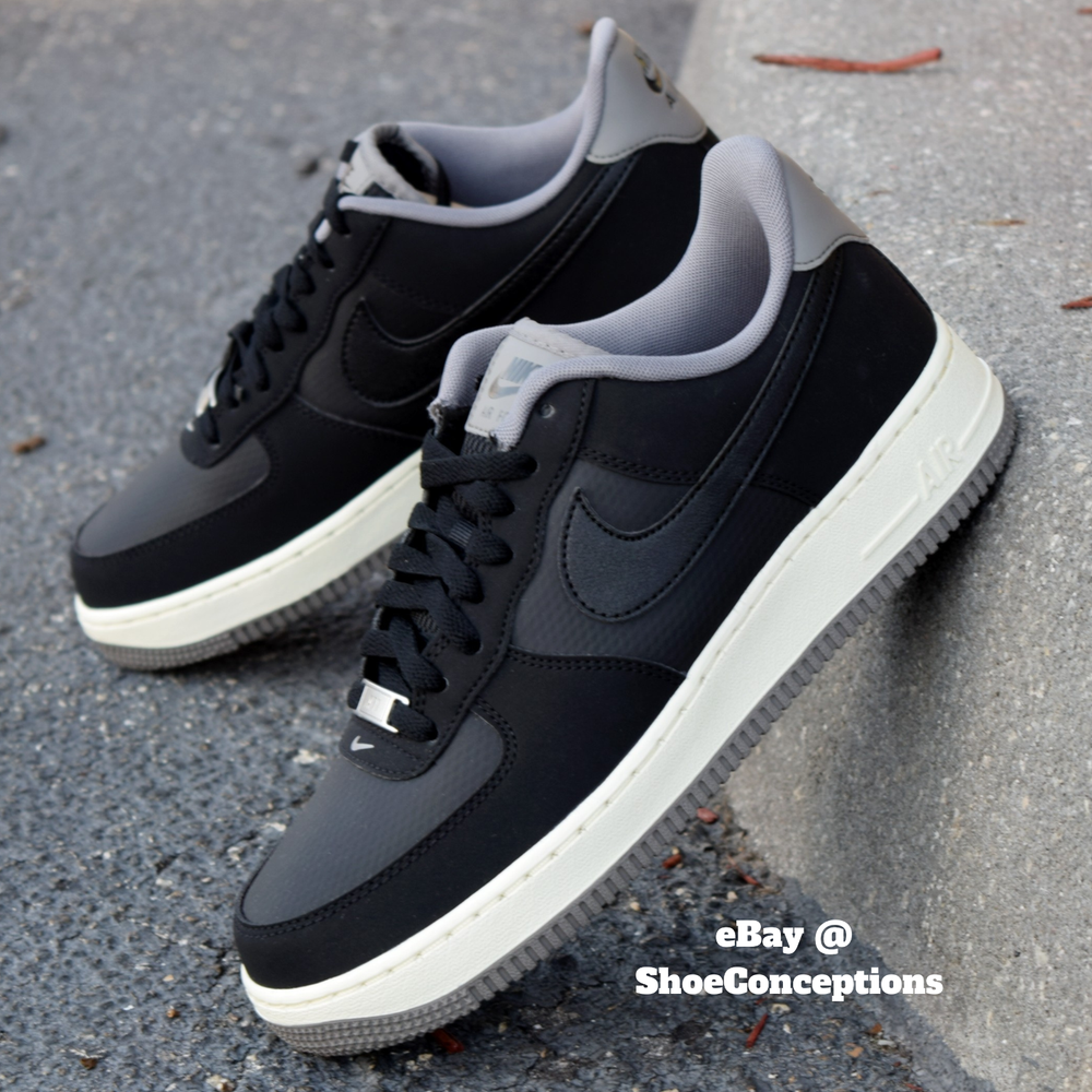 Nike Air Force 1 '07 LV8 Shoes Black Flat Pewter FZ5225-001 Men's Sizes NEW