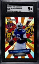 2023 WC alumination ac-ar anthony richardson comix orange/red rainbow /99 SGC 9