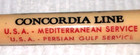 "Concordia Line*U.S.A.-Mediterranean Ser./U.S.A.-PERSIAN GULF SER."  Mech Pencil — photo 2