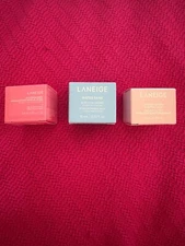 Laniege Trio, Bouncy & Firm Sleeping Mask, Lip Sleeping Mask Berry, & Water Bank