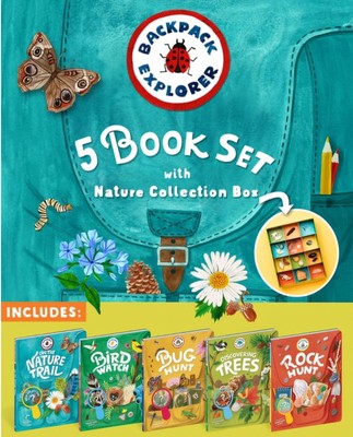Backpack Explorer 5-Book Set with Nature Collection Box (hardcover)