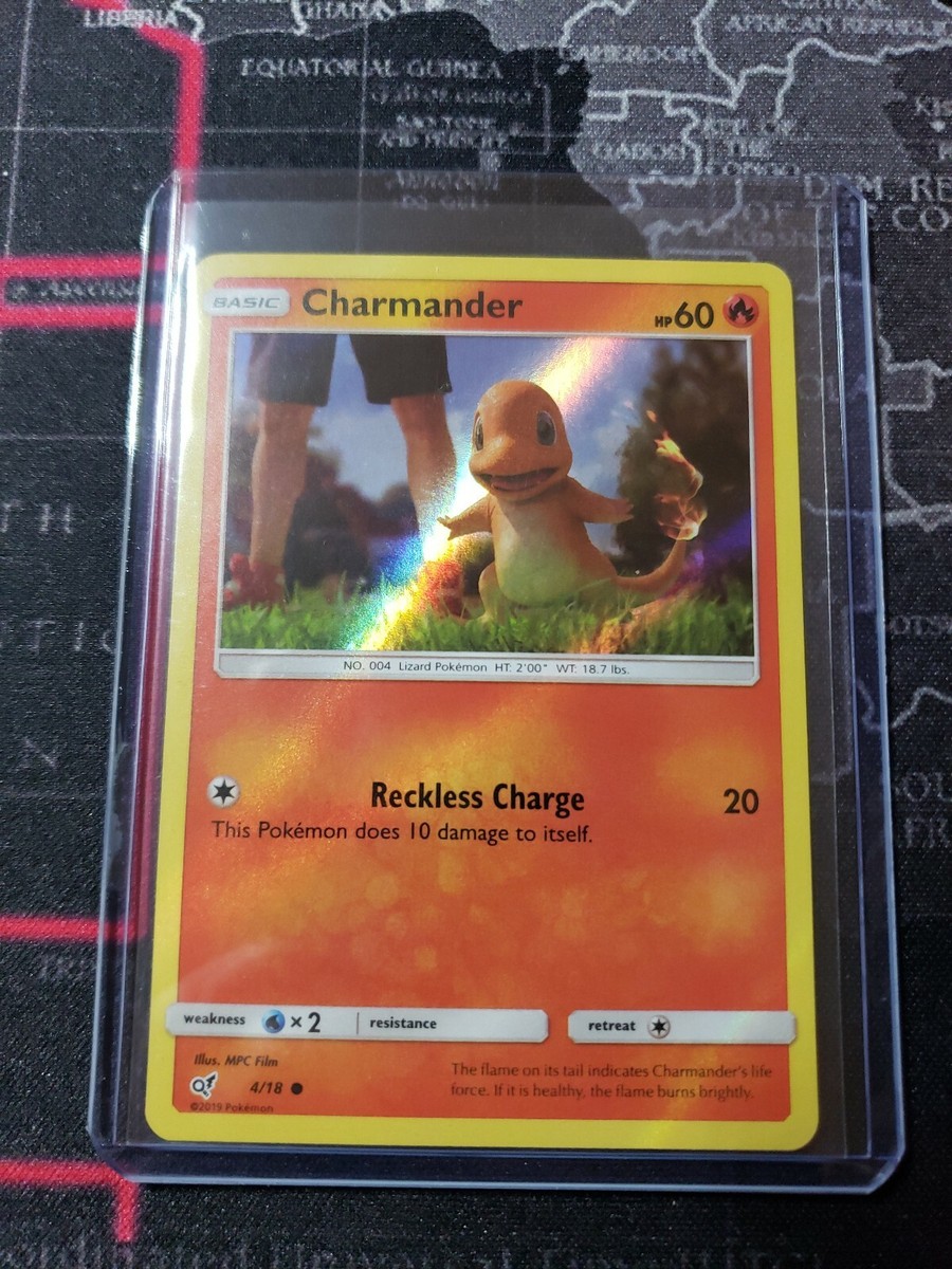 POKEMON Charmander 4/18 SM Detective Pikachu HOLO Pokemon Card