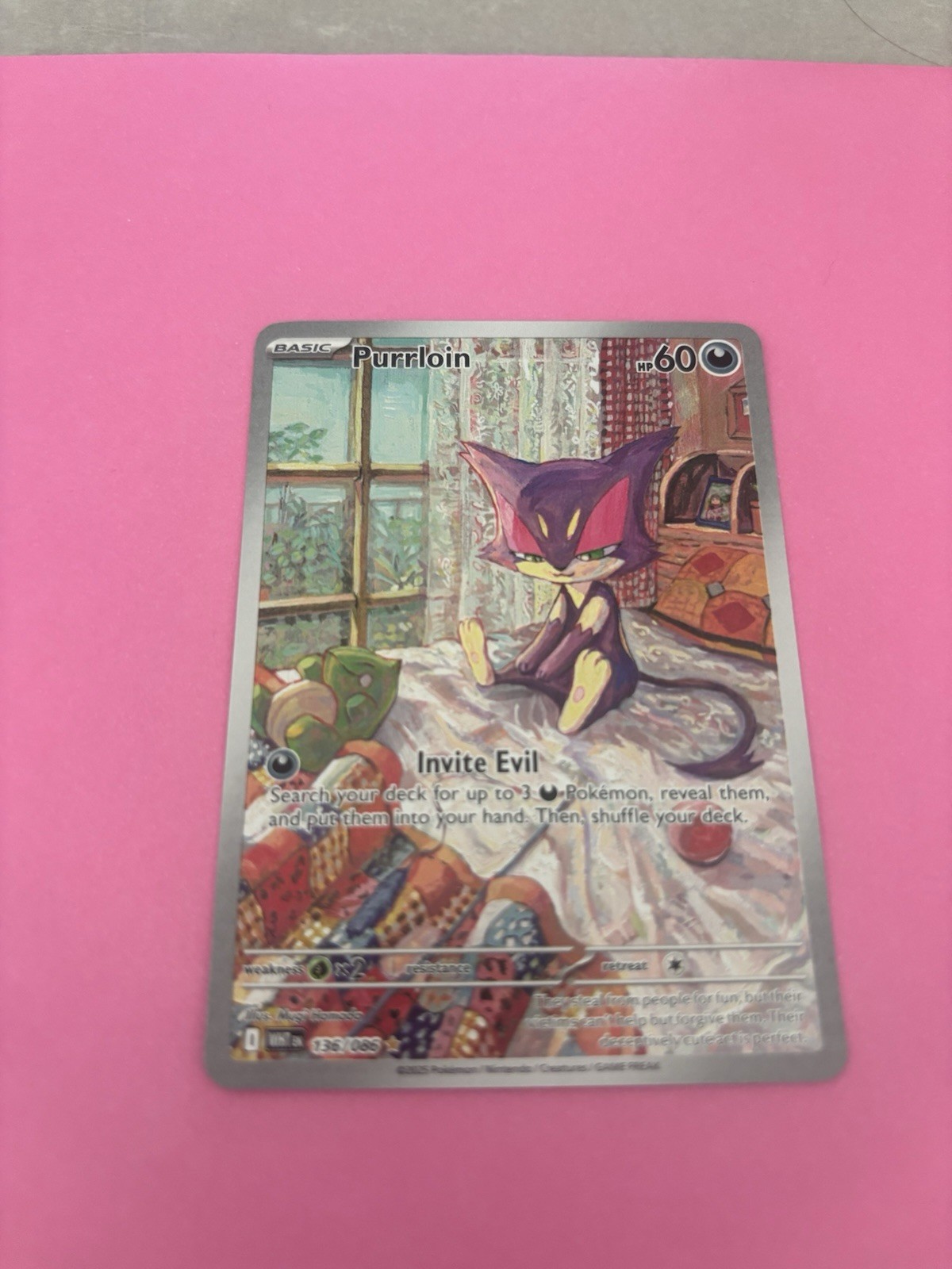 Purrloin 136/086 Illustration Rare - Pokémon TCG - Scarlet & Violet White Flare