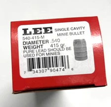 LEE 90474 Mold Minie Bullet 54 Cal .540 415 Grains (Ships Insured)