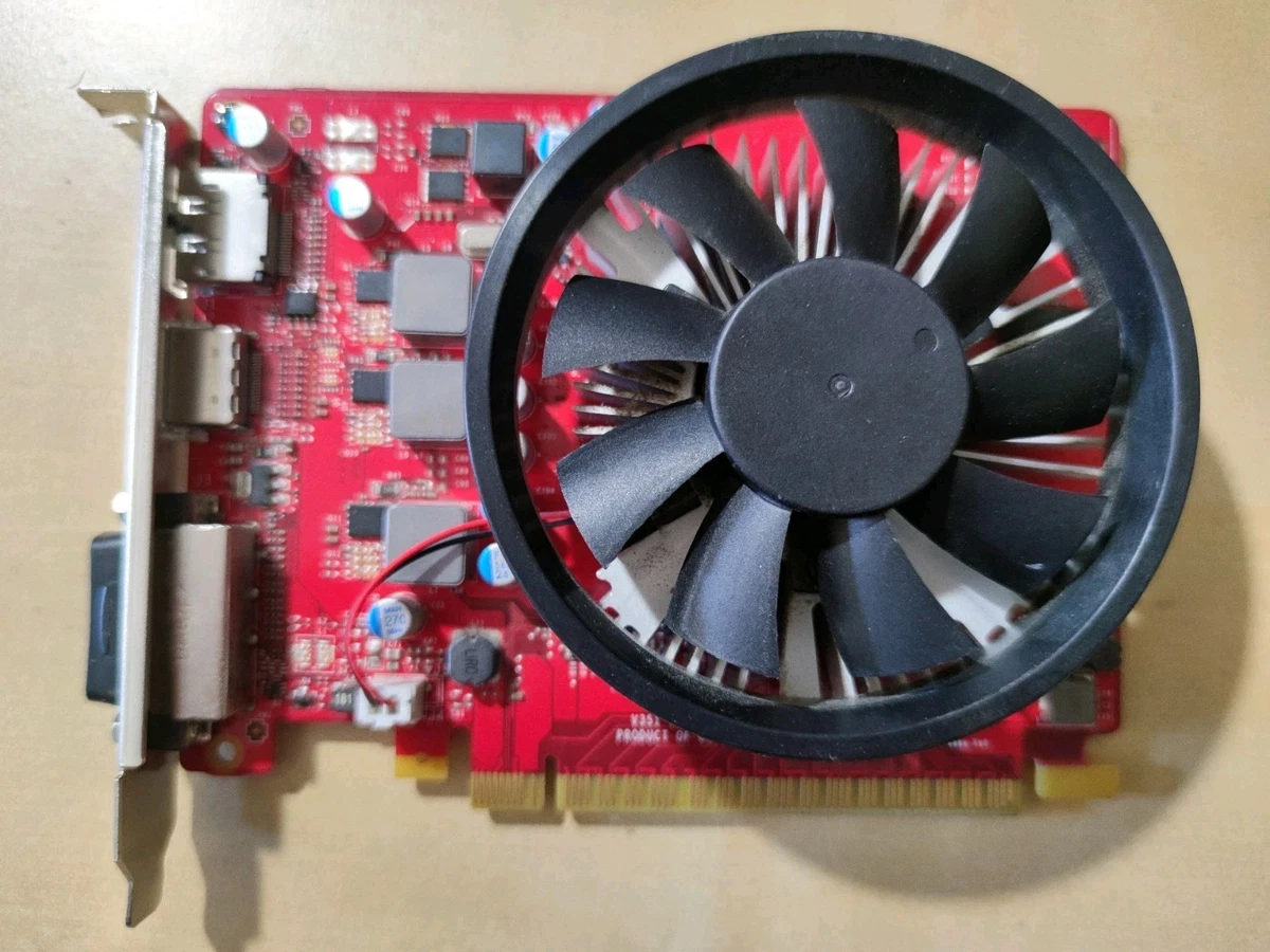 Ciciglow Scheda Grafica PCI-E GT610 2GB DDR3 - 64 Bit, HDMI VGA DVI, Ventola Silenziosa, Per PC Desktop - 2