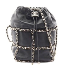 Chanel Lambskin Coco Mark Shoulder Bag Black