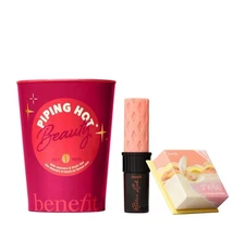 BENEFIT PIPING HOT BEAUTY MINI MASCARA & SHELLIE BLUSH DUO SET NEW IN BOX