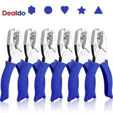6-Pack Craft Hole Punchers Set - 1/4" Hole Punch Tool for Scrapbooking, Card Mak