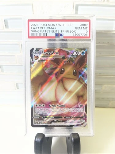 PSA 10 Eevee VMAX SWSH087 Black Star Promo Shining Fates ETB Pokemon Card