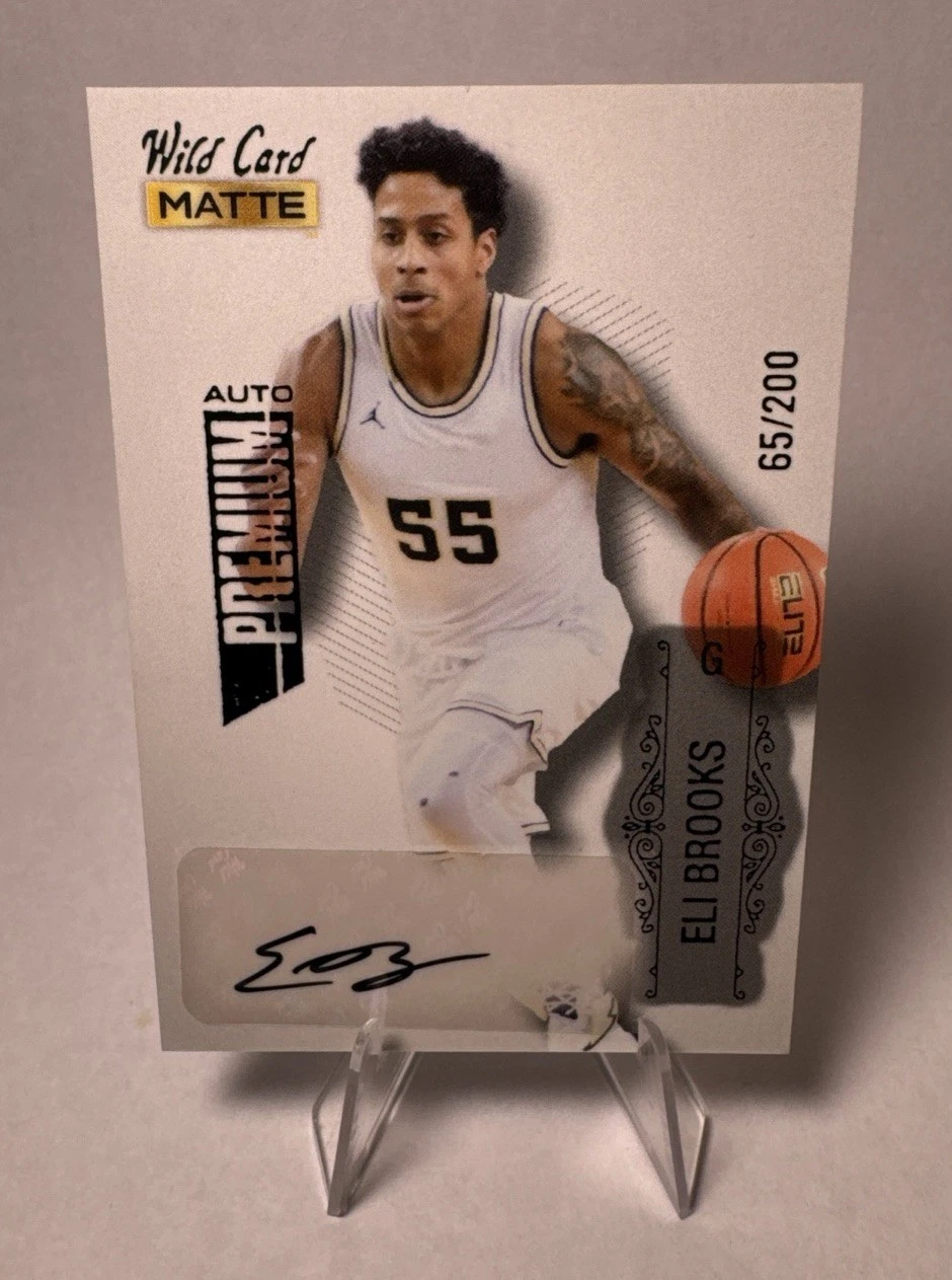 ELI BROOKS 2022-23 Wild Card Matte Auto Green Foil #MB-A 65/200 🏀🔥