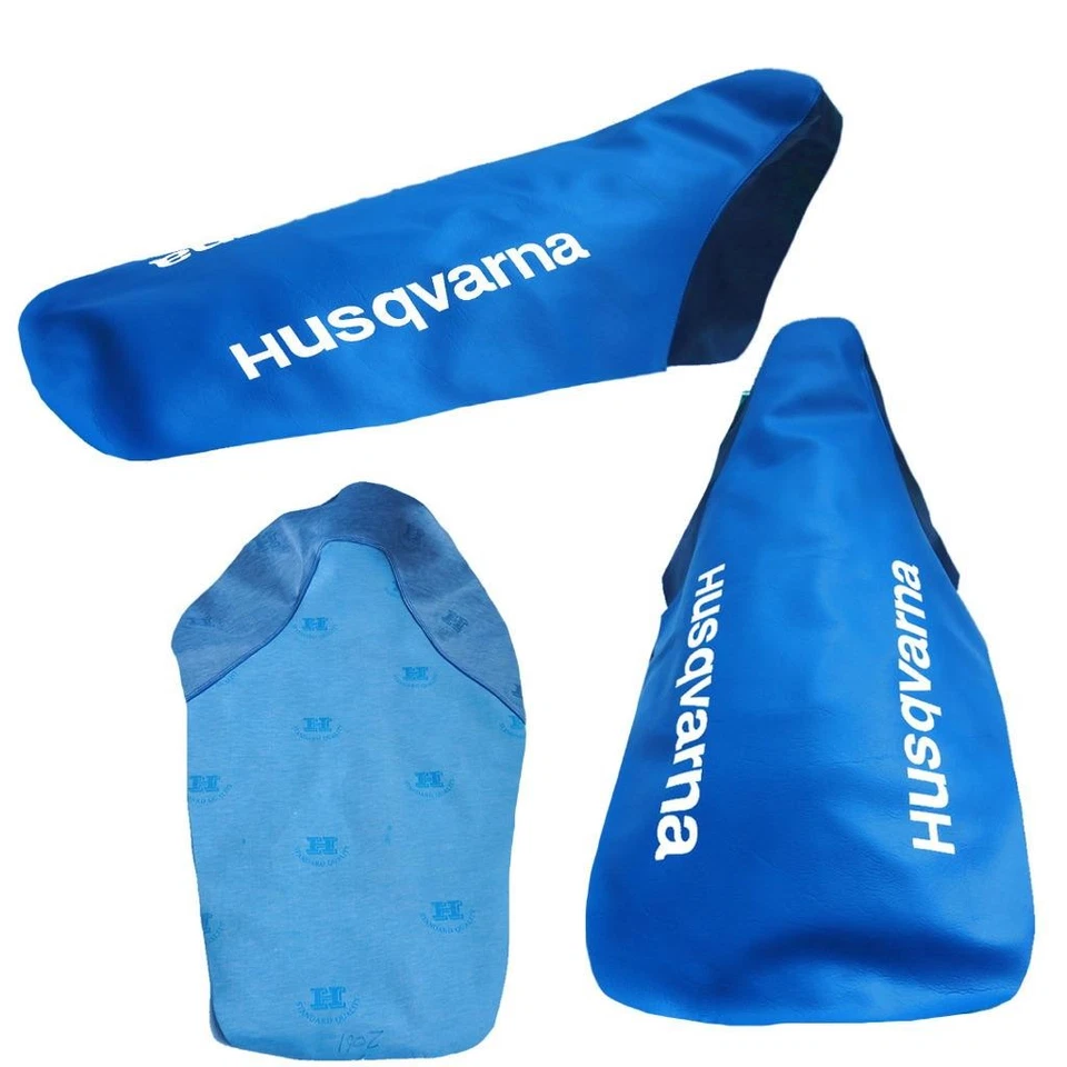 FUNDA ASIENTO MOTO HUSQVARNA WXE 410 WXE 510 WXE 610 1996 MODELOS AZUL Foto 2 de 2