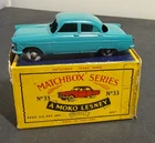 Vintage Original Boxed Lesney Matchbox #33 Ford Zodiac Die-Cast Car - High Grade