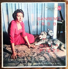 RARO EP NILLA PIZZI SANREMO '58 7" L'EDERA  + 3 - ITALY ANNO  1958 RCA A72V 0229