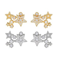 Open-Ear Decorative Pair with Stone Detail for Everyday Outfits