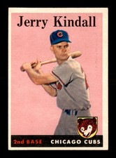 1958 Topps #221 Jerry Kindall RC NM/NM+ X2733811