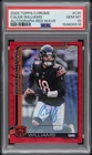 2025 TOPPS CHROME AUTO RED WAVE #CW CALEB WILLIAMS 3/5 PSA 10