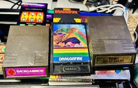 INTELLIVISION GAME LOT OF 12/ 8 BOXED /4 CARTS REVERSI/TRON SOLAR SAILER TESTED