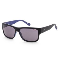 Hugo Boss Men's 58mm Matte Black Blue Sunglasses HG0176-S-0VK-IR