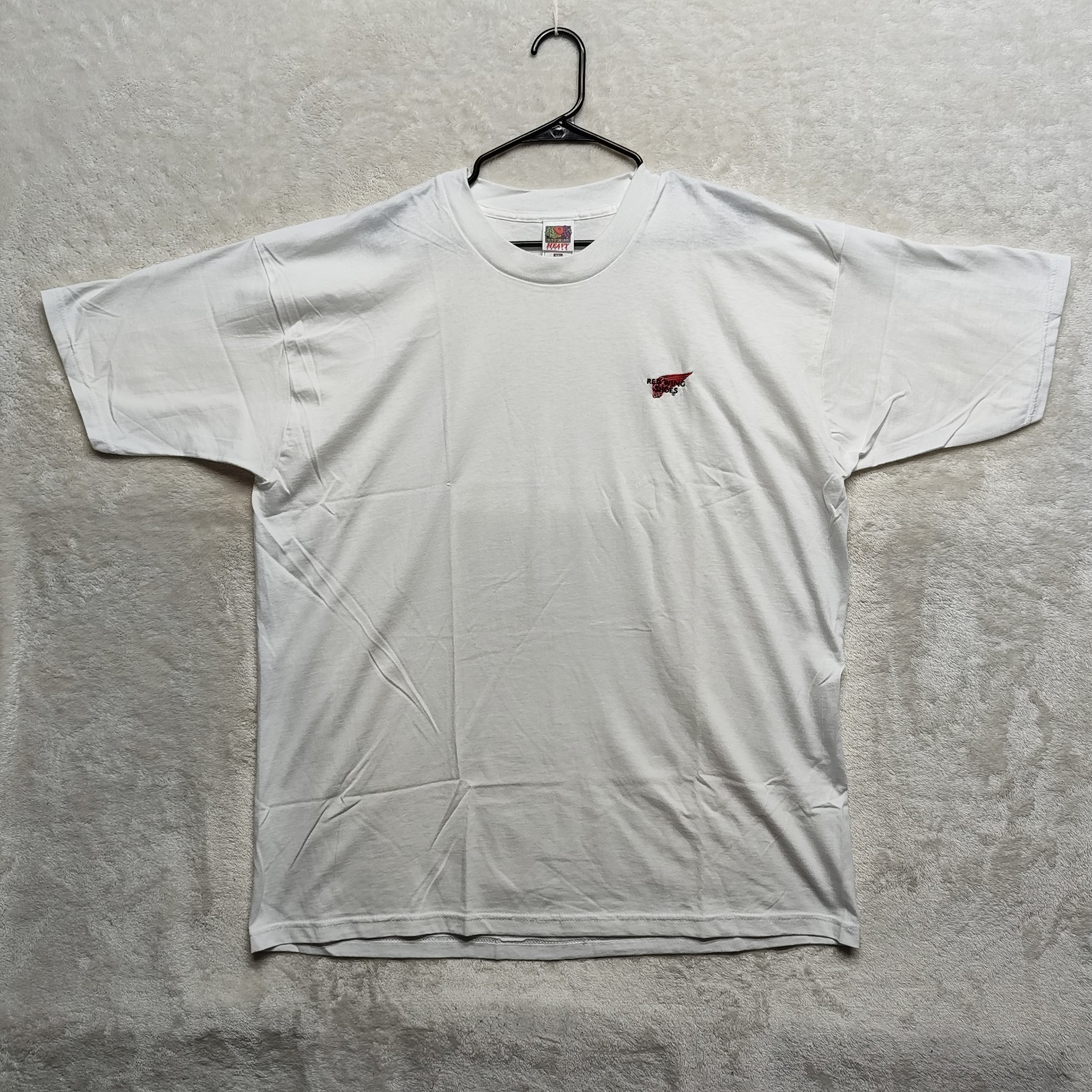 Red Wing, Vintage Red Wing Shoes Logo T Shirt Embroidered XXL White FOTL Heavy Cotton NWOT