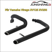Per Yamaha Virago XV125/XV250 Tubi di Scarico Silenziatore Marmitta Nero